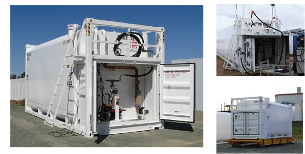 TLS fuel tank container