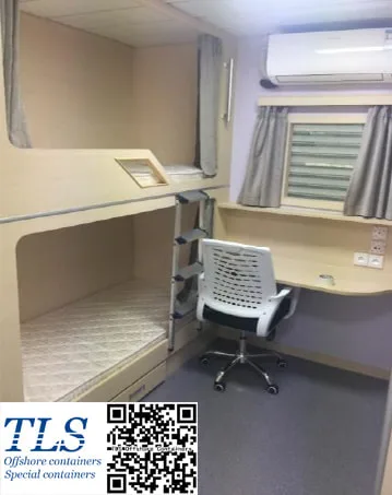 Bunk beds in moveable home