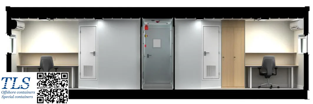 8 pax accommodation module layout drawing, ABS approved