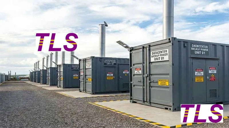 genset container, ancillary equipment for data center, tls energy