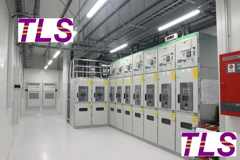 switchgear container, low voltage switchgear container, tls energy, internal view