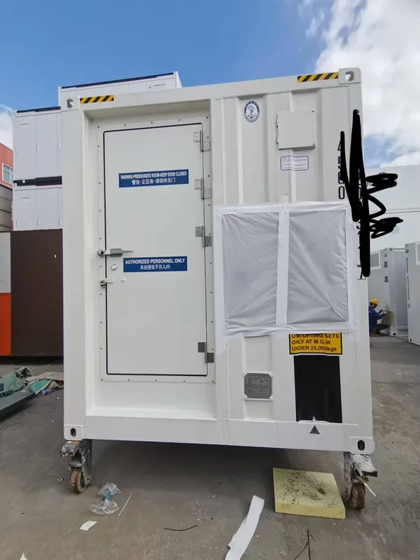 MCC shelter delivery, manufacturing, by tls offshore containers