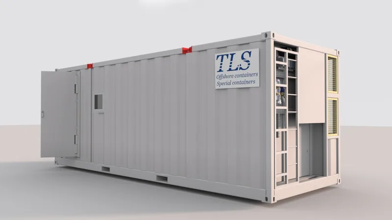 3D view of lab container, tls offshore 
