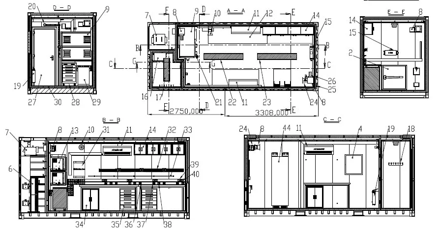 Offshore laboratory container, negative pressure