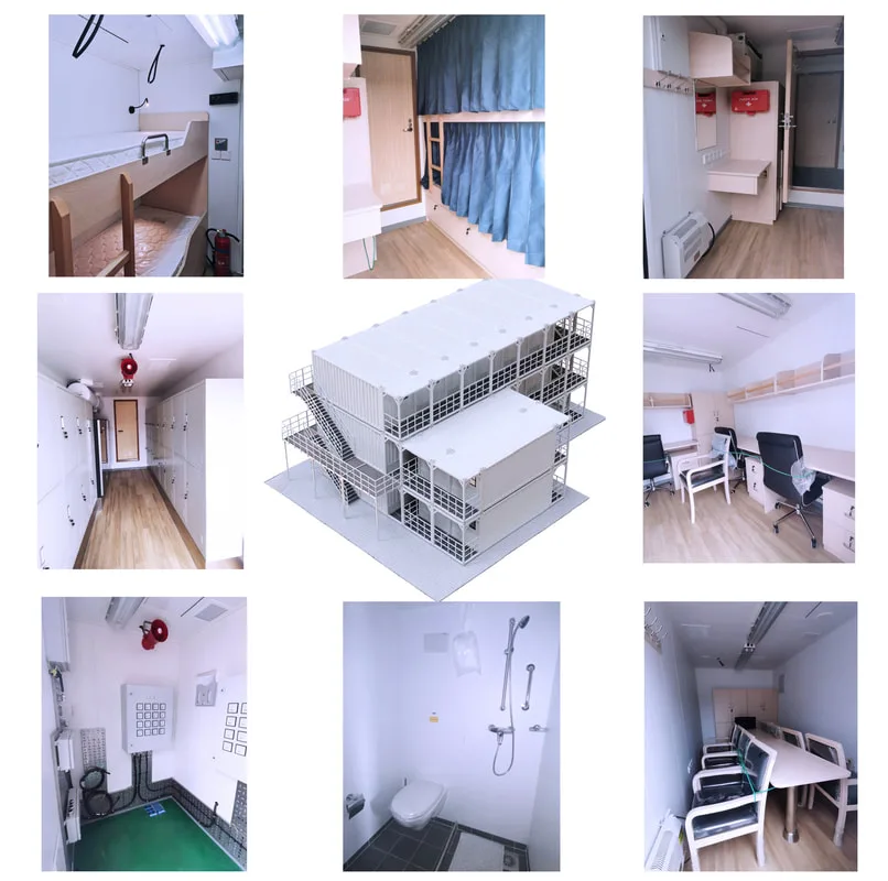 20'accommodation container can be customized according to customer requirements, with flexible layout and high utilization rate.​