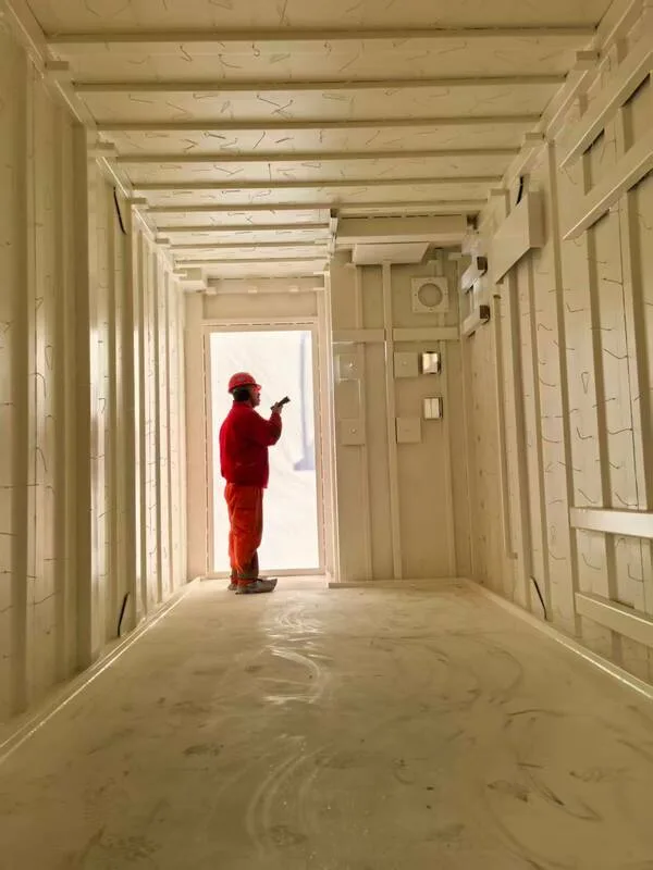 QC inspection by tls offshore containers, offshore accommodation cabins