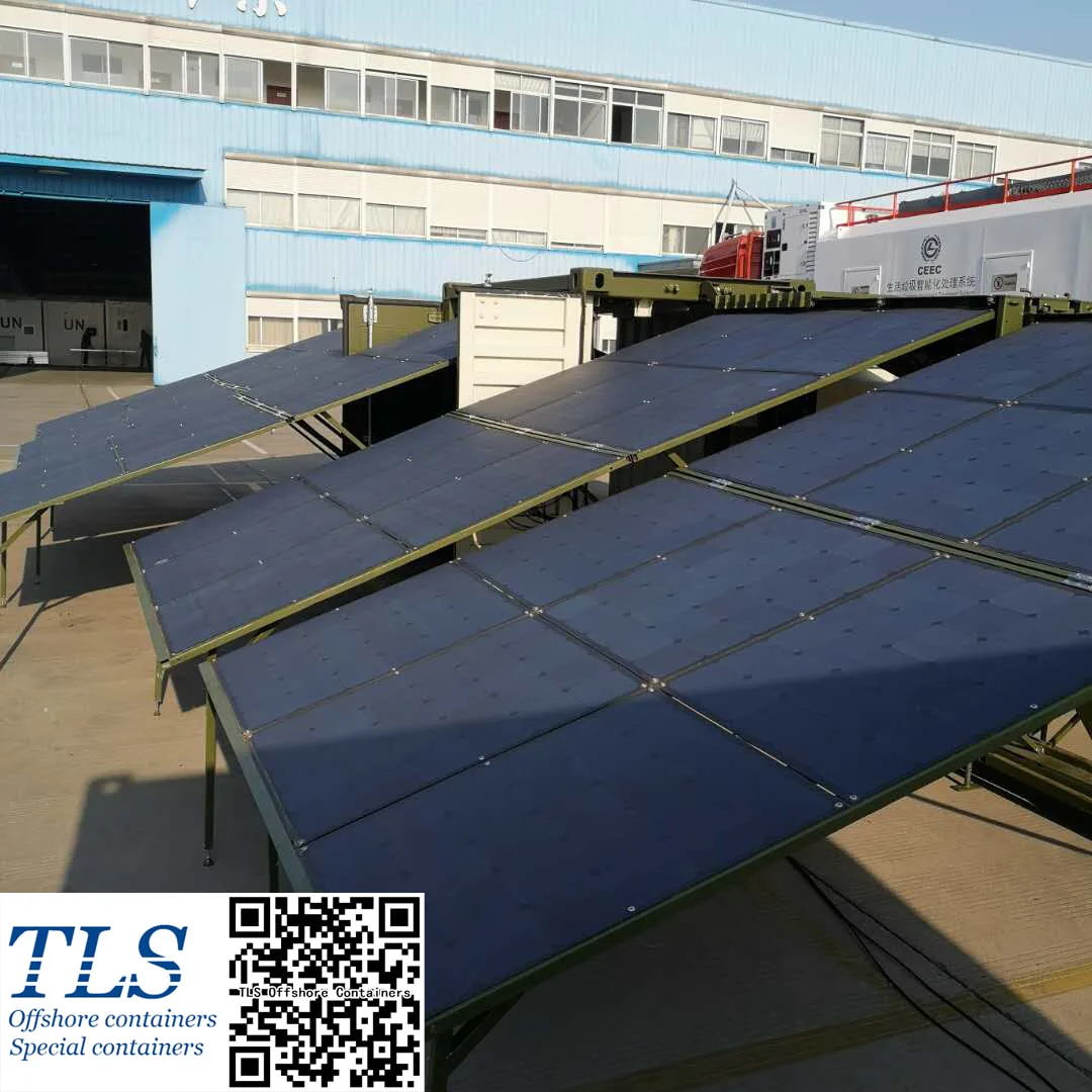 solar panel container, battery container